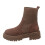 Lässige Damen-Ankle-Boots mit Blockabsatz und eckiger Zehenpartie, Größe 5,5 1