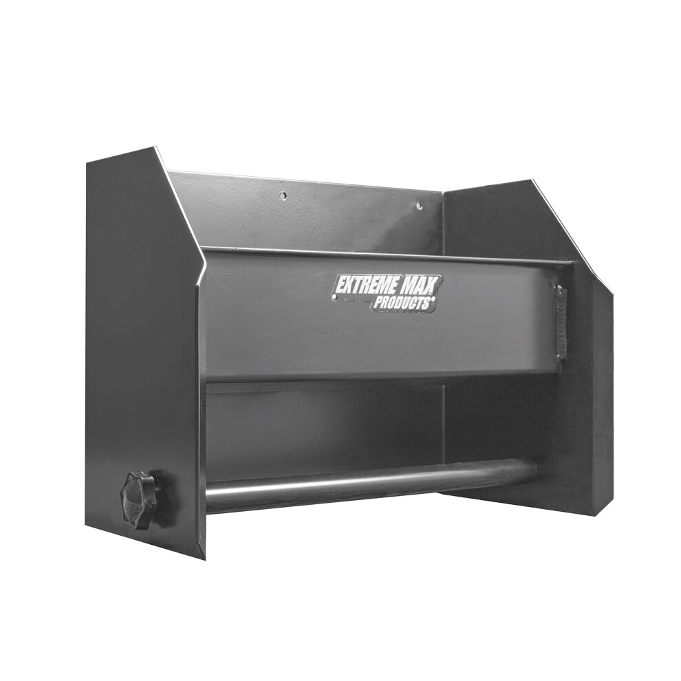 Extreme Max 5001.6122 Wall-Mount Aluminum Hand Cleaning Station Organizer For Enclosed Race Trailer, Shop, Garage, Storage - Black 5051226245046