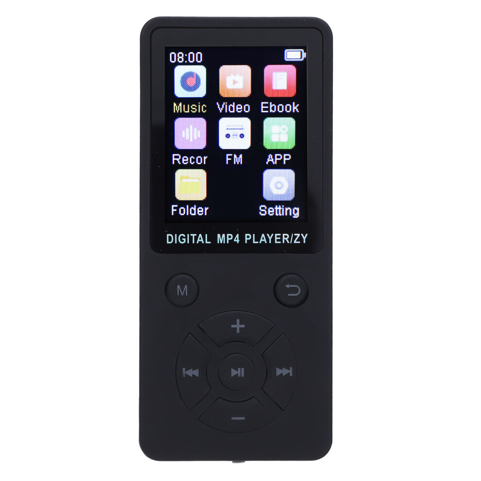 Wireless Bluetooth Mp3 Player 1.8 Inch Screen, 5H Battery, Supports 64Gb Black 4251391852228