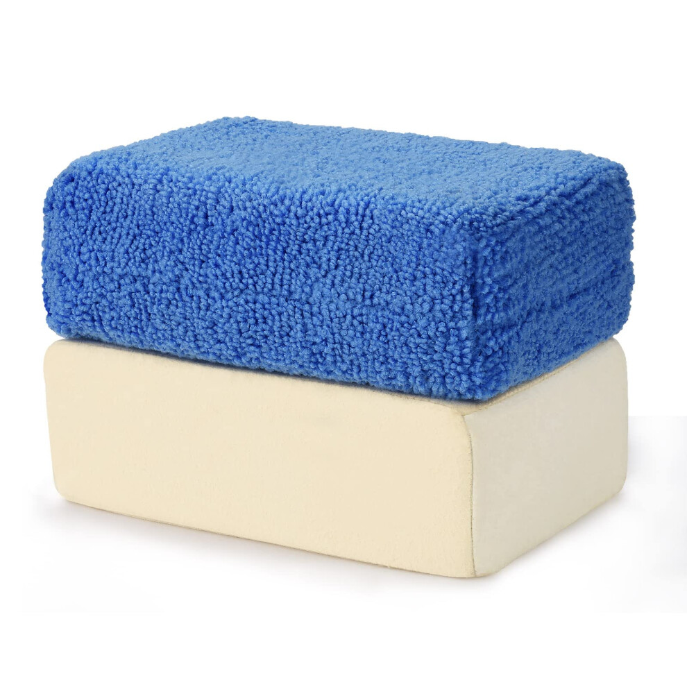 Oumuik Car Sponge,Windscreen Sponge -Car Window Cleaner No Smear Fog Remover 2Pcs