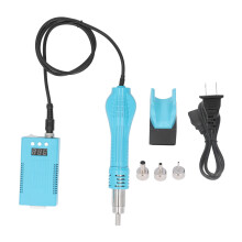 Digital Hot Air Gun Kit LCD Display 700W Mini Portable Heat Shrink Tubing Gun 100?480?? Adjustable with 3pcs Nozzle US Plug 110V