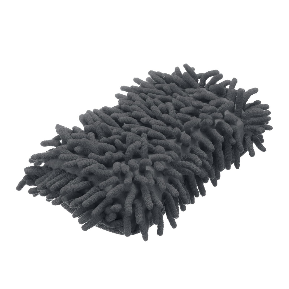 Sourcing Map Car Wash Sponge 8.7" X 4.3" Chenille Microfiber Mitt Scratch-Free Absorbent Scour Scrubber Cleaning Sponge For Washing Detailing On Cars,