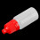 50Pcs 10ml Portable Eye Drops Bottle Squeezable Red with Plugs 5