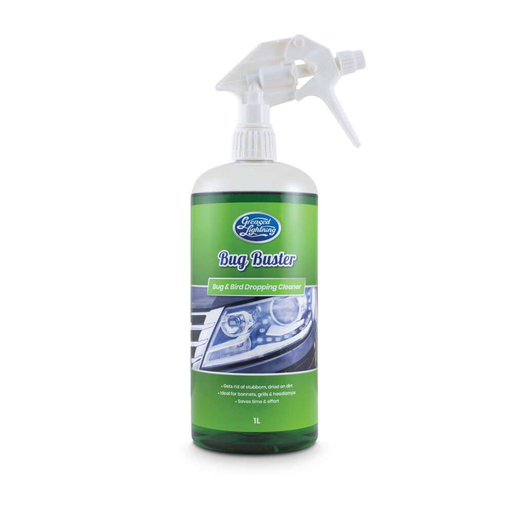 Greased Lightning Bug Buster - Bug And Tree Sap Remover - Removes Bird Droppings, Bugs, And Tree Sap - Easy To Use With Maximum Results - Safe For 5051226243523