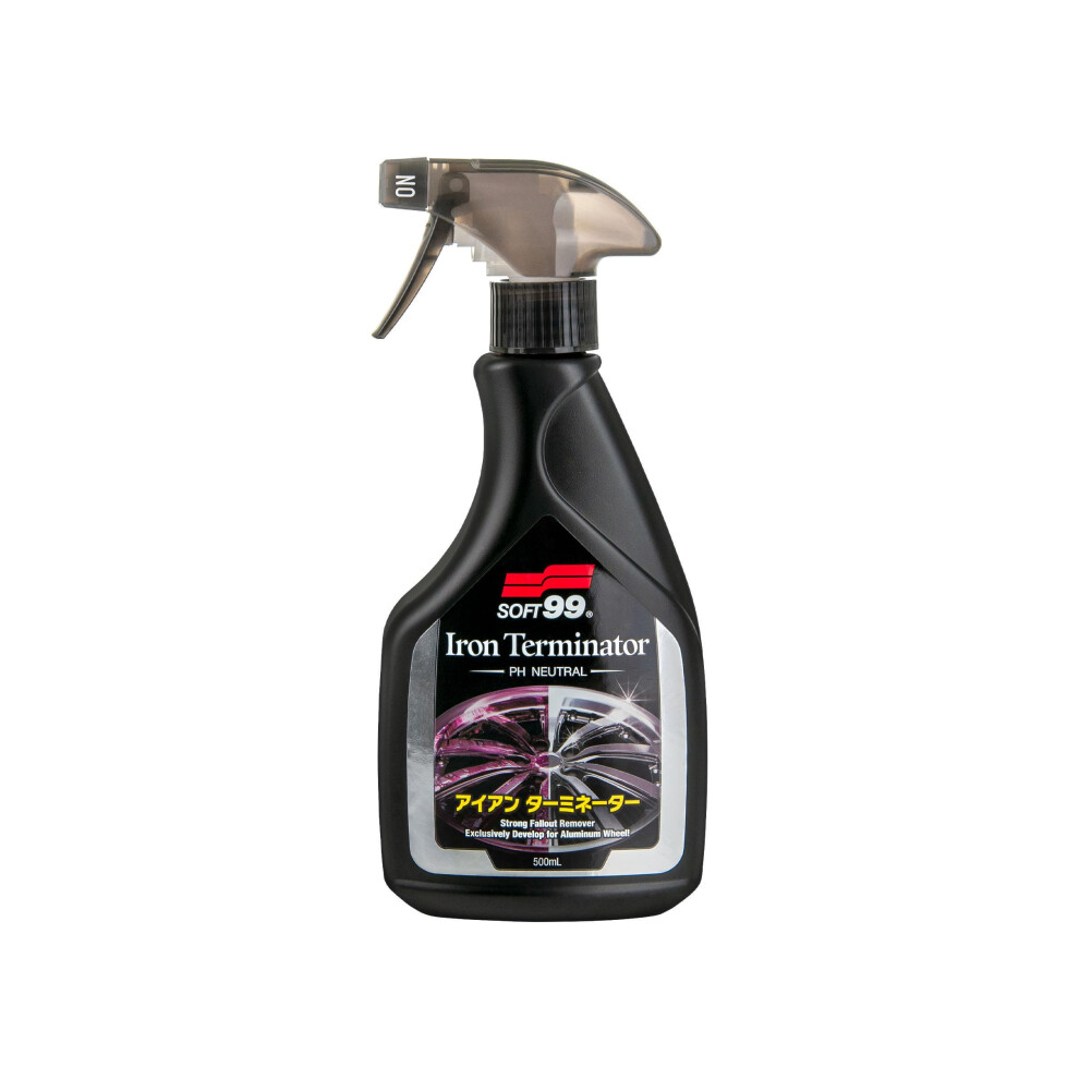 Soft99 10333 0.5L Iron Terminator Fallout Spray 500Ml Brake Dust Rust Cleaner 5051224132249