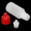 50Pcs 10ml Portable Eye Drops Bottle Squeezable Red with Plugs 9