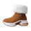 Women's Winter Snow Boots Brown Size 7 1