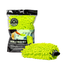 Chemical Guys Chenille Premium Scratch-Free Microfiber Wash Mitt for Car Washing - Lime Green, Ultra-Soft Car Wash Glove, Swirl-Free Finish, Safe for