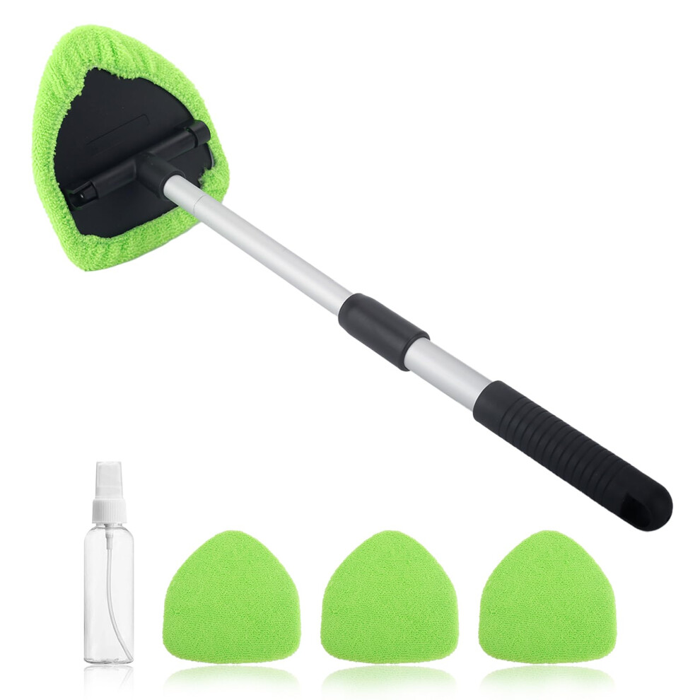 Car Window Cleaner Kit, Multifunctional Expandable Windshield Cleaning Tool, Detachable Auto Interior Exterior Glass Wiper With 180? Swivel Head,3 5051224125708
