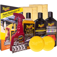 Meguiar's Brilliant Solutions Paint Restoration Kit - Perfect for Reviving Old and Tired Paint Gift Set | Complete Car Wash, Clay, Compound and Wax