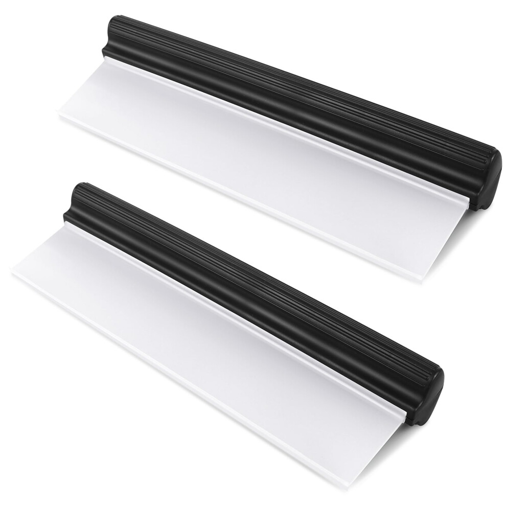 2-Pack 30 Cm/11.8 Inch Car Drying Water Blade - Professional Automotive Wiper Squeegee With Super Flexible Silicone Blades For Cars And Showers 5051224136971