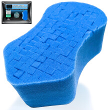 Sudz Budz? Premium Foam Ergonomic Grid Car Wash Sponge 1pc | Anti-Marring Sponge for Soap and Rinseless Washing | Cross-Cut, Easy Grip Sponge.