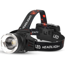 LED újratölthető fejlámpa, 900 lumen, 6 üzemmód