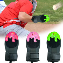 Baseballhandske med justerbar håndledsrem – Ungdom/Voksen, Højre/Venstre hånd, Holdbar gummi, Åndbar & Sikker Greb til Gribning, Pitching,