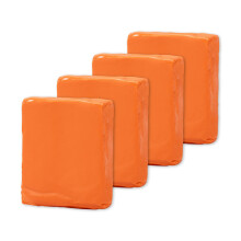 4 Packs Clay Bar Kits for Cars, Magic Car Detailing Kit for Cleaning and Adsorption Capacity for Car, Glass, Vehicles (100g/pack Orange)