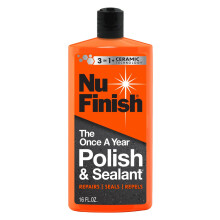 Nu Finish - Polish and sealant once a year, car polish and paint sealer with 3-in-1 ceramic technology to repair, seal and repel - 16 fl oz bottle