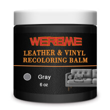 WERBME Leather Recoloring Balm & Color Restorer - Multipurpose Dye & Paint for Faded Leather Couches, Car Seats, Shoes | Fix Scratches on Clothing,