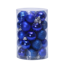 SuoKom Dark Blue Shatterproof Christmas Balls 34 pcs 1.57
