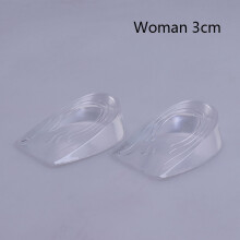 1 Pair Height Lift Men Women Shoes Insole Silicone Heel Insert Increase Taller