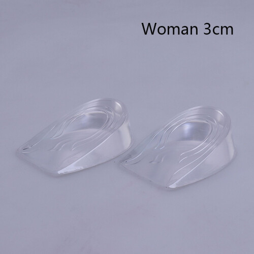 Silicone Heel Insole Pair for Height Increase