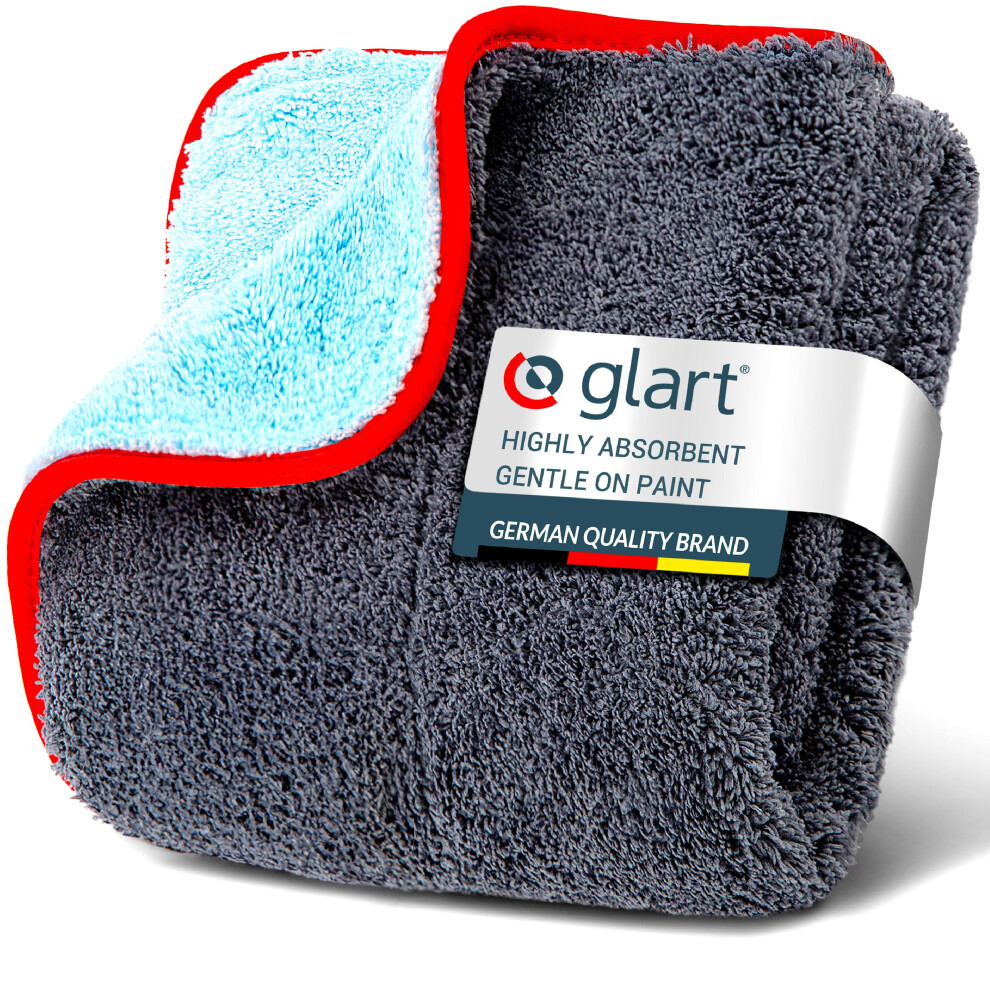 Glart 471Pp Car Microfiber Cloth 60X40 Cm - Car Polishing & Drying Cloth For Auto Care, Windows, Paint, Cockpit - Scratch-Free, Streak-Free, Red 5051224146529