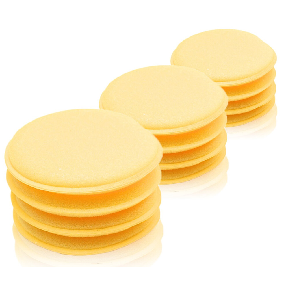 12Pcs Wax Waxing Polish Foam Sponge Applicator Pad Cleaning Car Vehicle Glass 5051224135127