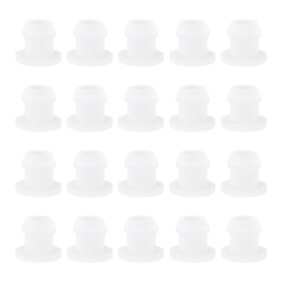 Sg Store 20Pcs 6Mm Caravan Motorhome Window Ventilation Bung Plug Seals Silicone White 5051224137992