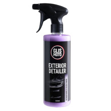 Glismoto Exterior Detailer 500ml, High Gloss Quick Detailing Spray, Hydrophobic Finish for Paintwork, Plastics, Metals, Wheels, Glass, Removes Dust,