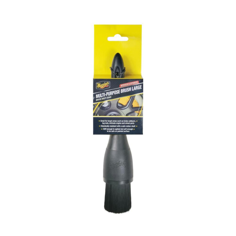Meguiar's X210600eu Multi-Purpose Brush Large, Car Cleaning Such As Brake Callipers, Lug Nuts, Intricate Engine And Wheel Parts 5051224143047