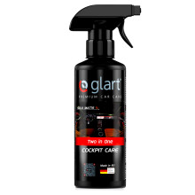 Glart 45CP Cockpit Care 500ml - for car interior plastics - satin finish, UV protection, odorless - anti-static and nourishing - for cockpit, door