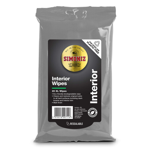 Simoniz Simoniz SWPS0014A Interior Wipes Bio, White