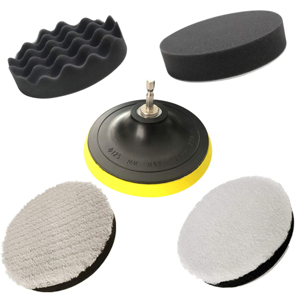 Jenabom Polishing Pads, Car Polishers And Buffers Set Polishing Pads For Drill Professional Wax Paint Clean Polish Compound Sponge Pad Car Polishers 5051224144846
