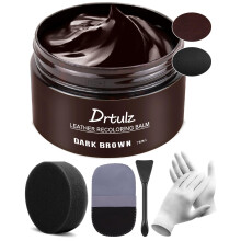 Leather Recoloring Balm, Leather Repair Kit for Furniture Vinyl Sofa, Purse, Shoes, Car Seats, Steering, Leather Couch Paint Leather Color Restorer on