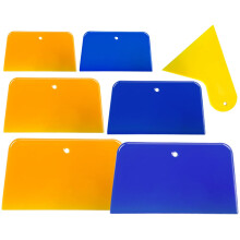 7 Pcs Body Filler Spreaders Automotive Body Fillers, 3, 4, 5, 6 Inch Reusable Plastic Auto Spreaders for Applying Fillers, Putties,Glazes,Caulking