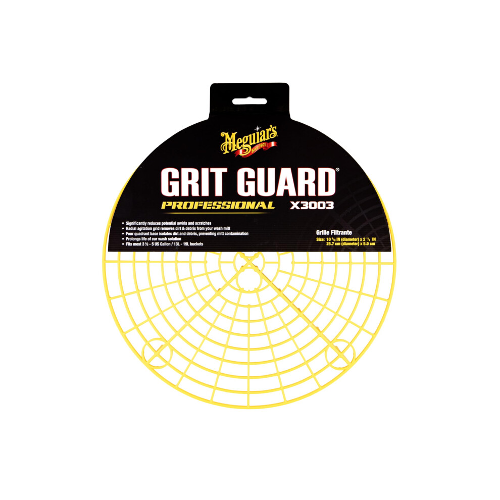Meguiar's X3003 Professional Car Wash Grit Guard (Car Wash Bucket Sold Separately), Yellow 5051224141418