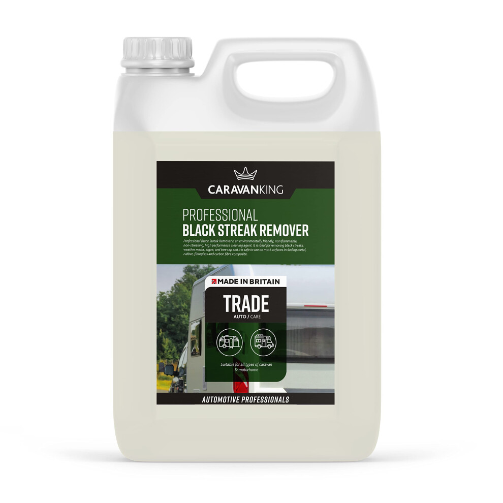 Caravan King ? Streak Remover ? Fast-Acting Cleaner For Caravans & Motorhomes, Eliminates Marks, Tree Sap, Algae & Grime ? Safe On Paint, Black 5051226242441