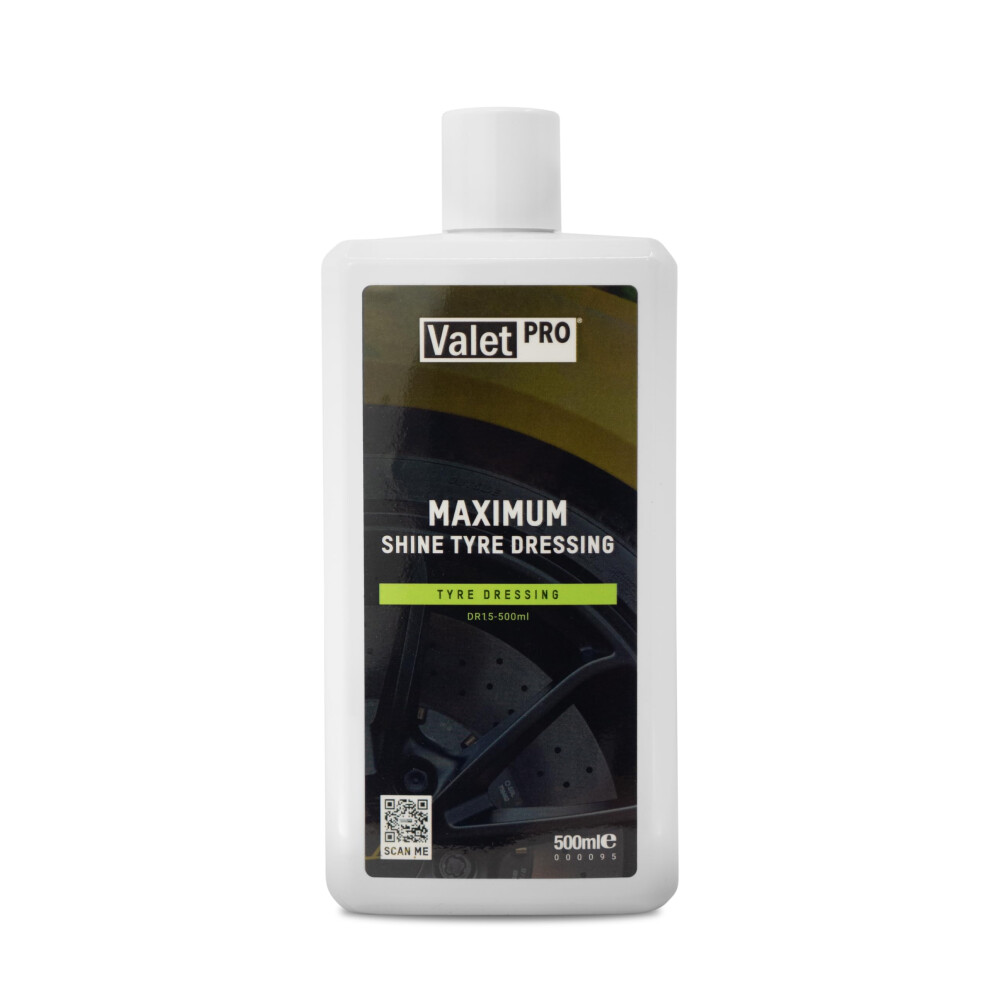 Valetpro Maximum Shine Tyre Gel 500Ml- High Gloss - Long Lasting - Easy To Apply Tyre Dressing 5051226245718