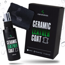 Nanotekas Premium Ceramic Leather Coating ? Professional Leather Shield & Protector for Car Seats, Tesla Vegan Leather, Interior, Furniture, Shoes ?