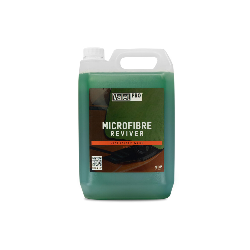 Valetpro Microfibre Reviver - Leaves Any Microfibre Cloth Or Towel Ready For Repeated Use To Remove Dirt And Grime - 5L 5051226238390