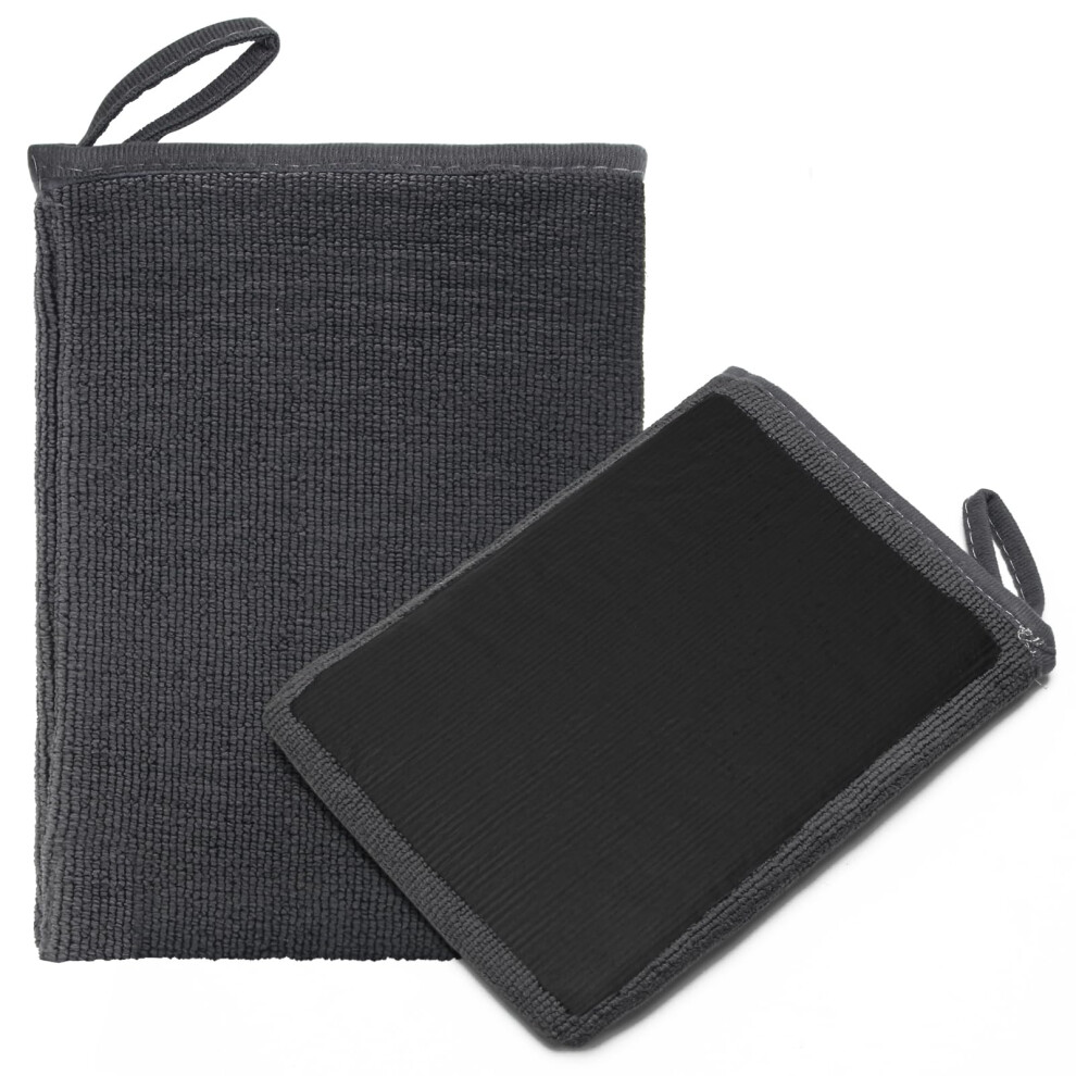 Windspeed 2Pack Clay Mitt, Microfiber Clay Bar Glove Towel For Car Detailing(Grey) Grey 5051224144495