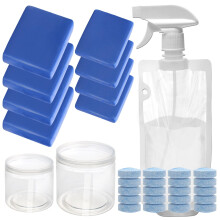Windspped Car Clay Bar Kit for Auto Detailing, 400g+200g Magic Clay Bars/ 20PCS Clean Effervescent Tablets/Spray Bag