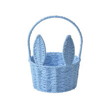 Panier de Pâques tressé, sac fourre-tout 26 x 20 x 16 cm, multicolore