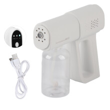 Handheld Nanometer Cleaning Sprayer USB Rechargeable Cordless Multifunctional Fine Mist Sprayer 380mlWhite