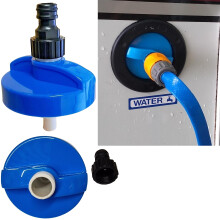 BAAZ Rheinland Motorhome Water Filler Cap with Hose Connector - Boats Campervan & Caravan Accessories UK - Leak-Free Quick Connect Push-Fit Hose 55mm