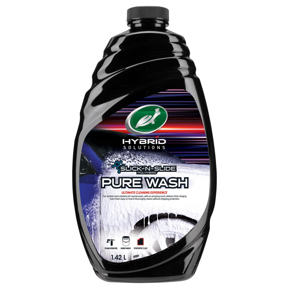 Photos - Car Polish & Exterior Cleaning Turtle Wax Hybrid Solutions Pure Wash, pH Neutral Extreme Foaming Car Shampoo, 1.42L, Bucket or Foam Gun Application, Wont S