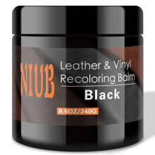 NIUB Leather Recoloring Balm, 8.5Oz Black Leather Color Restorer, Leather Scratch Remover, Leather Restorer for Couches,Furniture,Leather Shoes,