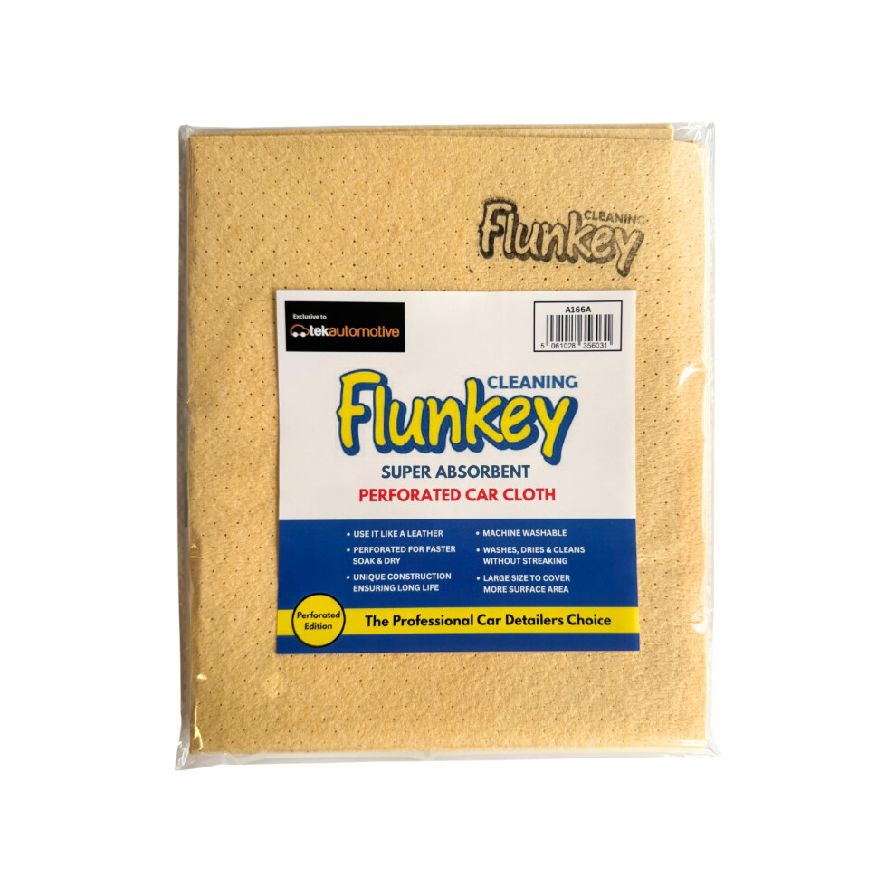 Tek Automotive Flunkey Perforated Synthetic Chamois Car Cloth ? Super Absorbent Drying Cloth 5051224145096