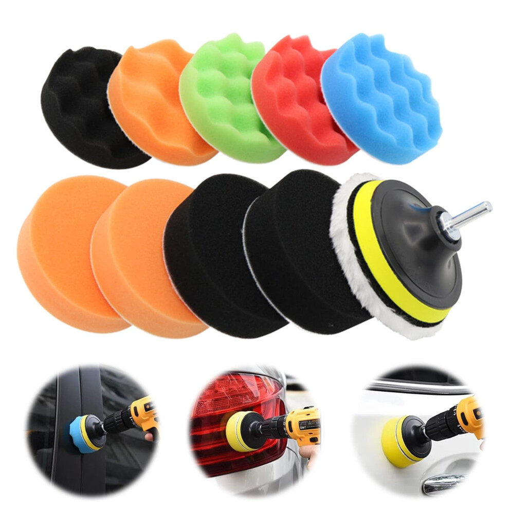 12-Piece Polishing Kit, 6 Inch /150Mm Car Polishing Pads For Drill, Wax Buffing Pads, Car Foam Polishing Pads For Drill Buffer Polisher Attachment 5051224147359