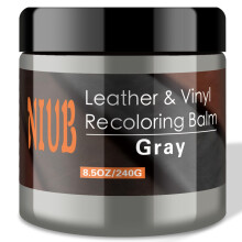 NIUB Leather Recoloring Balm, 8.5oz Gray Leather Color Restorer, Leather Scratch Remover, Leather Restorer for Couches,Furniture,Leather Shoes,