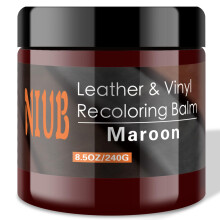 NIUB Leather Recoloring Balm, 8.5Oz Maroon Leather Color Restorer, Leather Scratch Remover, Leather Restorer for Couches,Furniture,Leather Shoes,